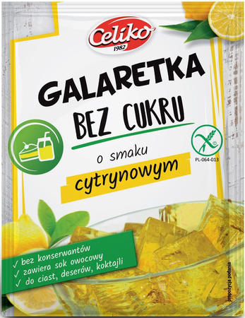 Gelatina senza zucchero al gusto di limone 14 g