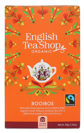 Tè rooibos Biologico, 20 bustine, 40 g – English Tea Shop