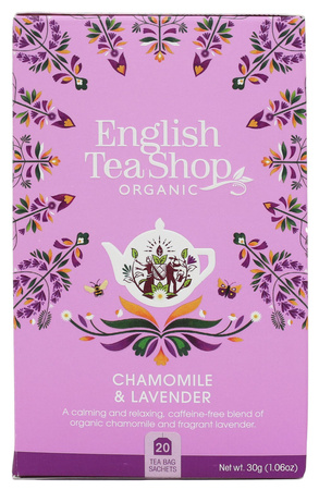 Tisana alle erbe alla camomilla e lavanda (20x1,5) BIOLOGICA 30 g – English Tea Shop