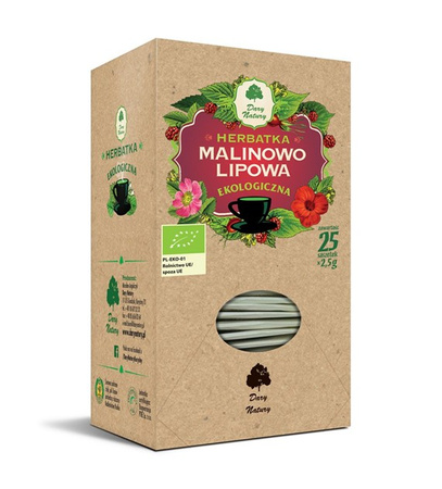 Tè al lime e lampone BIO (25 x 2,5 g) 62,5 g - Dary Natury