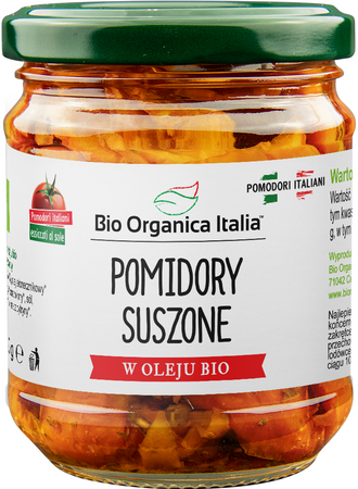 Pomodori semi-secchi sott'olio biologici 190 g – Bio Organica Italia