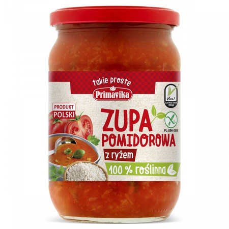 Zuppa di pomodoro con riso senza glutine 700 g – Primavika