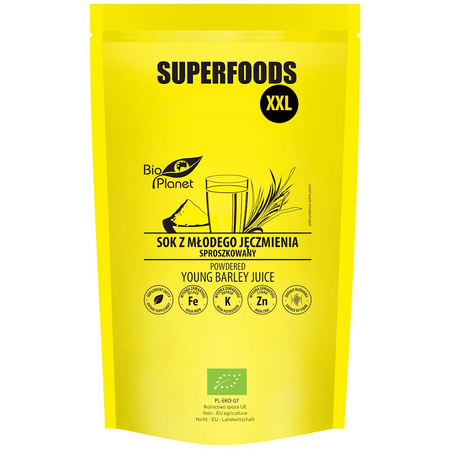 Succo d'orzo giovane in polvere bio 500 g - BIO PLANET SUPERFOODS
