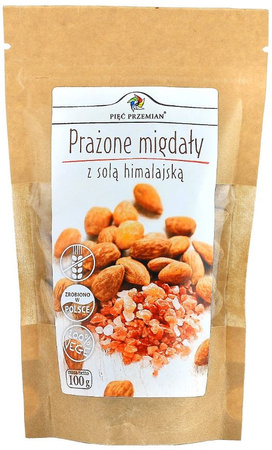 Mandorle tostate con sale di Kłodawa 100 g – Pięć Przemian (Five Transformations)