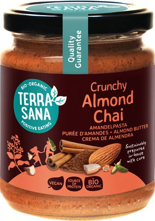 Crema di mandorle chai croccante bio 250 g - TERRASANA