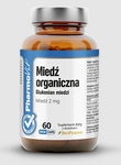 Rame organico (2 mg) integratore alimentare senza glutine 60 capsule - Pharmovit (etichetta pulita)