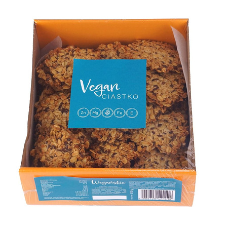 Biscotti vegani di farina d'avena senza glutine con scaglie di cocco BIO 510 g - Irenki