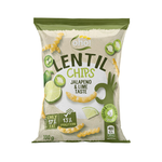Chips di lenticchie rosse al gusto di jalapeno e lime 100 g – Oho