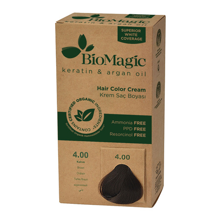 Tinta per capelli marrone (4.00) 250 g - BioMagic