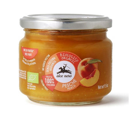 Purea di pesca biologica 270 g – Alce Nero