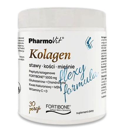 Integratore alimentare di collagene Flexy Formula al gusto di banana 196g - Pharmovit