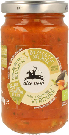 Sugo di pomodoro con verdure biologico 350 g – Alce Nero