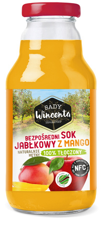 Succo di mela-mango naturalmente torbido 330 ml - Frutteti Wincenta