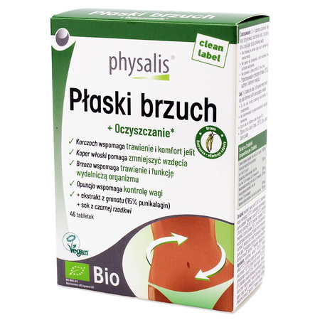 Compresse pancia piatta integratore alimentare BIO 45 pz. - Physalis