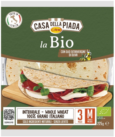 Piadina integrale Biologica 225 g (3 pezzi) – Casa Della Piada