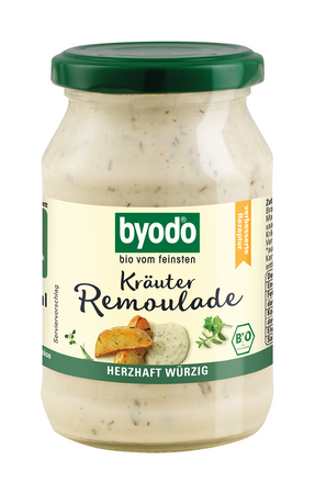 Salsa remoulade alle erbe, senza glutine, biologica 250 ml – Byodo