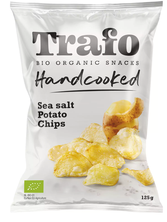 Patatine a fette sottili con sale marino BIO 125 g - Trafo