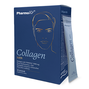 Collagene per uomini (5 000 mg) integratore alimentare senza glutine 20 bustine – Pharmovit