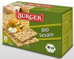 Pane croccante Biologico di segale integrale al sesamo BIO 250 g – Burger