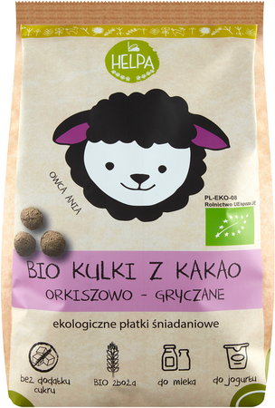 Palline di farro e grano saraceno con cacao bio 160 g - Helpa