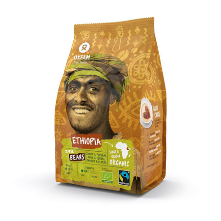 Arabica 100% Yirgacheffe Etiopia caffè equo e solidale in grani BIO 250 g - Oxfam Fair Trade