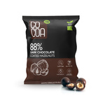 Nocciole ricoperte di cioccolato fondente 88% Bio 70 g – Cocoa