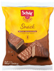 Wafer snack ricoperti di cioccolato senza glutine 105 g