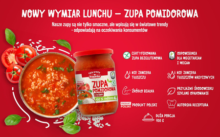 Zuppa di pomodoro con riso senza glutine 700 g – Primavika