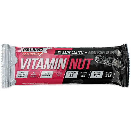 Barretta Vitamin Nut con vitamine B6 e B12 senza glutine 50 g - carburante per gli attivi