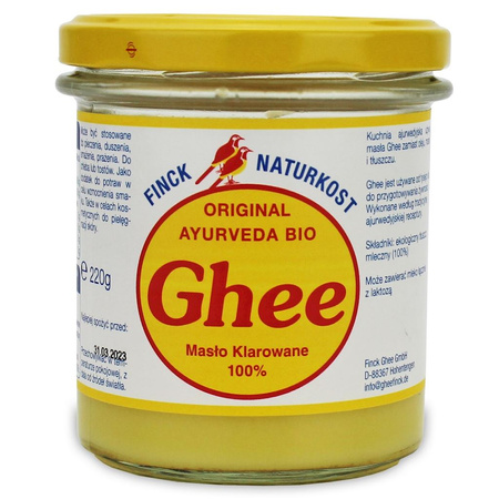 Burro chiarificato Biologico 220 g – Finck Ayurveda – Ghee