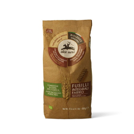Pasta fusilli di farro integrale biologica 500 g – Alce Nero
