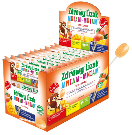 Lecca lecca senza glutine al gusto di mango 6g - Gustoso - Gustoso