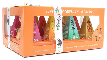Assortimento di tè in bustine a piramide Super Goodness (12x2) BIO 24 g – English Tea Shop