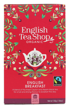 Tè English Breakfast (20x2,5) Biologico 50 g – English Tea Shop