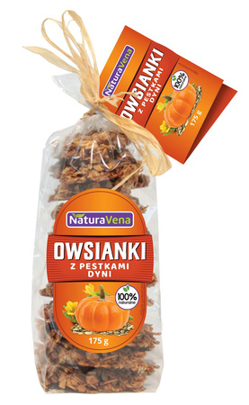 Biscotti di farina d'avena ai semi di zucca 175 g - Naturavena