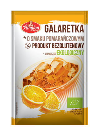 Gelatina all'arancia senza glutine biologica 40 g – Amylon