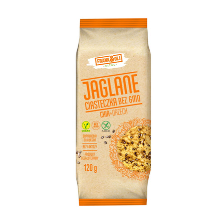 Biscotti al mirtillo con noci + chia senza OGM, senza glutine 120 g
