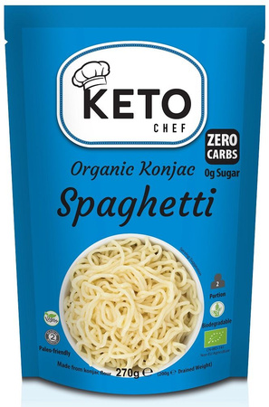 Spaghetti keto noodle (spaghetti di konjac) senza glutine bio 270 g - Keto Chef (Better Than Foods)