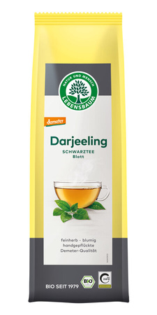 Tè nero Darjeeling in foglie Demeter Biologico 75 g – Lebensbaum