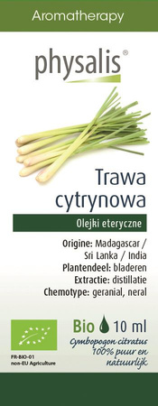 Olio essenziale Lemongrass Biologico 10 ml – Physalis