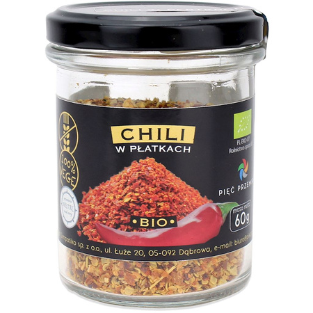 Fiocchi di peperoncino senza glutine bio 60 g - Cinque Trasformazioni