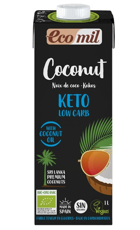 Bevanda al cocco Keto Low Carb senza glutine Biologica 1 l – Ecomil