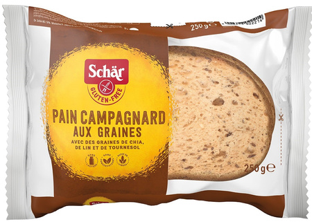 Pane campagnolo con semi multicereali senza glutine 250 g – Schar