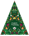 Piramidi bio del calendario dell'Avvento (trangolare verde - 13 gusti di tè) (25 x 2 g) 50 g english tea shop organic