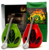 Kit per due Yerba mate biologico 400 g, 2 matero, 2 bombilla – Organic Mate Green