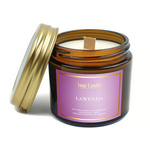 Candela profumata di soia con stoppino di legno alla lavanda 120ml - Your Candle