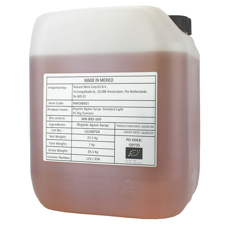 Sciroppo d'agave bio 25,5 kg / 18,5 l - tanica