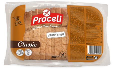 SET 4 x Pane per tramezzini senza glutine 280 g - Proceli