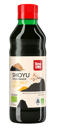 Salsa di soia shoyu a ridotto contenuto di sale Biologico 250 ml – Lima