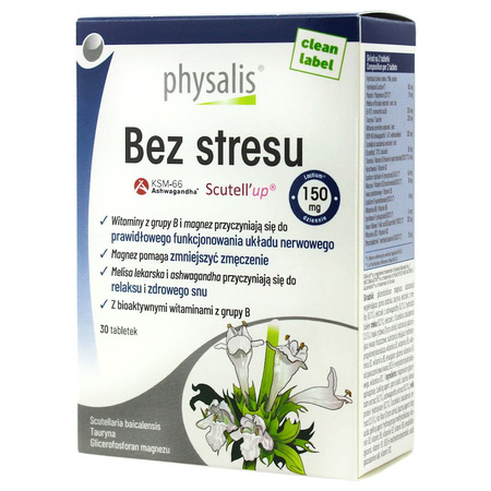 Compresse per la riduzione dello stress 30 pz – Physalis - integratore alimentare